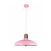 Buy Pendant Lights Australia PASTEL Dome Shape 1 Light Pendant Pink With Copper Lampholder Cover - PASTEL10