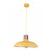 Buy Pendant Lights Australia PASTEL Dome Shape 1 Light Pendant Yellow With Copper Lampholder Cover - PASTEL14