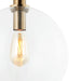 Buy Pendant Lights Australia Interior Clear Wine Glass Shape With Bronze Highlight 1 Light Pendant - PATERA1