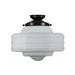 Buy DIY Batten Fix Lights Australia DIY Batten Fix Patina Black With 14" Detroit Opal Matt Glass - 3020039