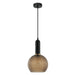 Buy Pendant Lights Australia Pelota 1 Light Pendant Amber Glass Wine Glass Shape - PELOTA3