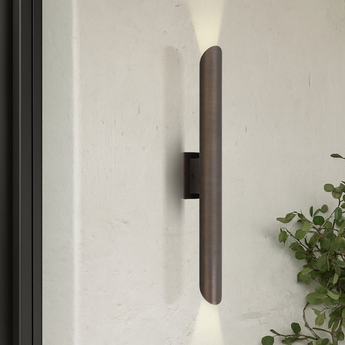 Penros LED Up & Down Wall Light 6W 3000K Antique Brass - PENROS EX2-AB