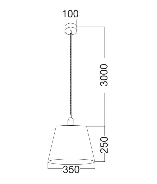 Penshade Fleur Pattern Pendant Light Iron White - PENSHADE6