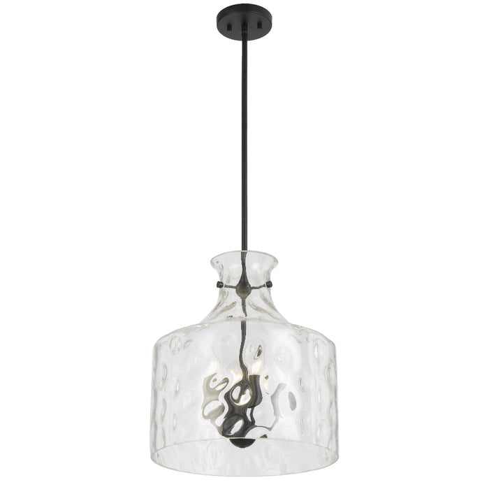 Perron 4 Light Pendant Light Black - PERRON PE4-BK