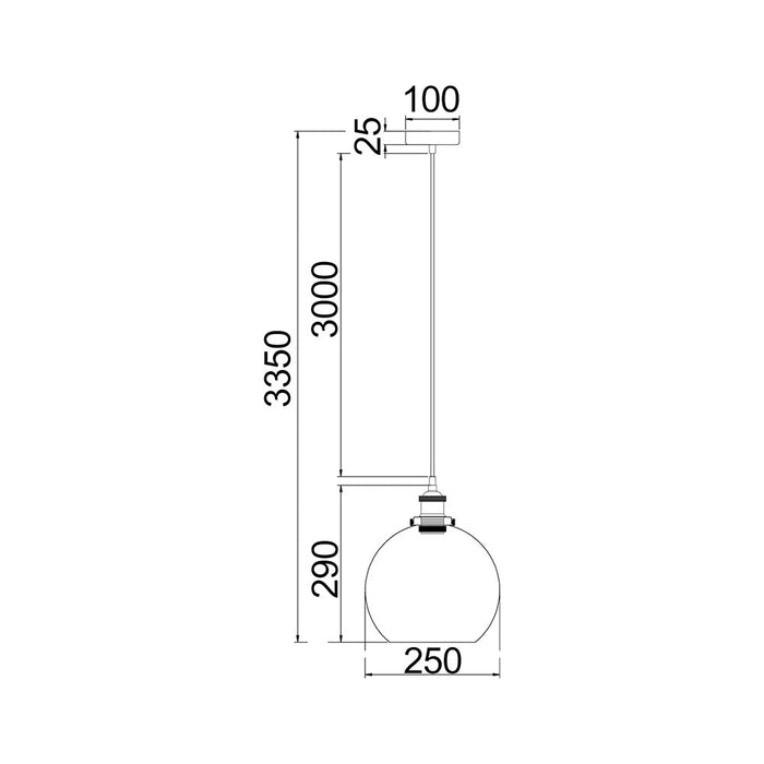 Buy Pendant Lights Australia Interior Clear Wine Glass Shape With Chrome Highlight 1 Light Pendant - PESINI4