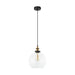 Buy Pendant Lights Australia Interior Clear Wine Glass Shape With Antique Brass Highlight 1 Light Pendant - PESINI1