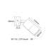 Buy Exterior Spotlights Australia MR16 12V Exterior Single Adjustable Wall Pillar Light Anodized Aluminium IP65 - PM1ASHSIL