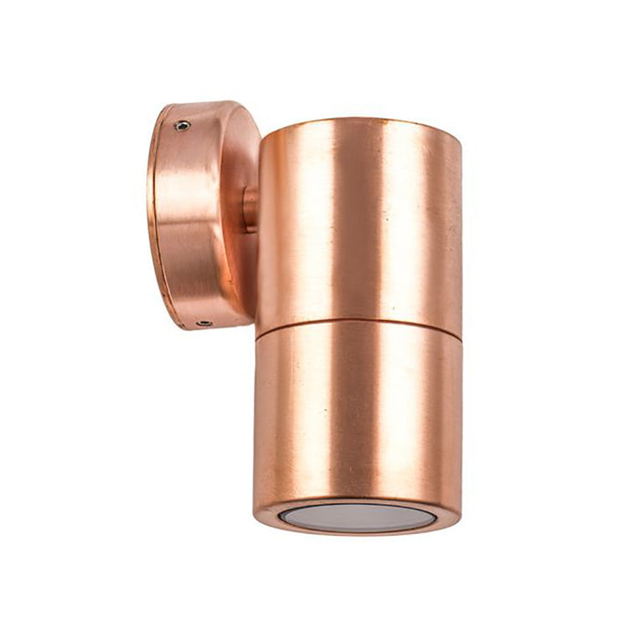 Buy Exterior Wall Lights Australia GU10 Exterior Single Fixed Wall Pillar Light Copper IP65 - PG1FC