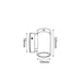 Buy Exterior Wall Lights Australia GU10 Exterior Single Fixed Wall Pillar Light Aged Copper IP54 - PG1FCECA