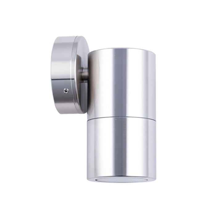 Buy Exterior Wall Lights Australia GU10 Exterior Single Fixed Wall Pillar Light Anodized Aluminium IP65 - PG1FSHSIL