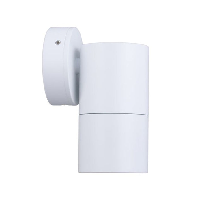 Buy Exterior Wall Lights Australia GU10 Exterior Single Fixed Wall Pillar Light White IP65 - PG1FWH