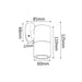 Buy Exterior Wall Lights Australia GU10 Exterior Single Fixed Wall Pillar Light Copper IP65 - PG1FC