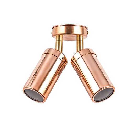 Buy Exterior Spotlights Australia MR16 12V Exterior Double Adjustable Wall Pillar Light Copper IP54 - PM2ACEC