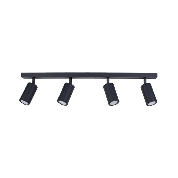 Buy Outdoor Ceiling Spotlights Australia GU10 Exterior Adjustable Head 4 Light Spotlight Black IP44 - PG4BARBL