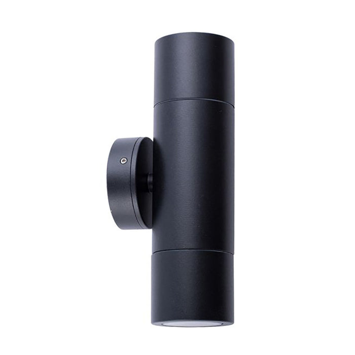 Buy Up / Down Wall Lights Australia MR16 12V Exterior Double Fixed Up/Down Wall Pillar Light Black IP65 - PMUDBL