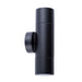 Buy Up / Down Wall Lights Australia MR16 12V Exterior Double Fixed Up/Down Wall Pillar Light Black IP65 - PMUDBL