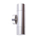 Buy Up / Down Wall Lights Australia GU10 Exterior Double Fixed Up/Down Wall Pillar Light Anodized Aluminium IP65 - PGUDSHSIL