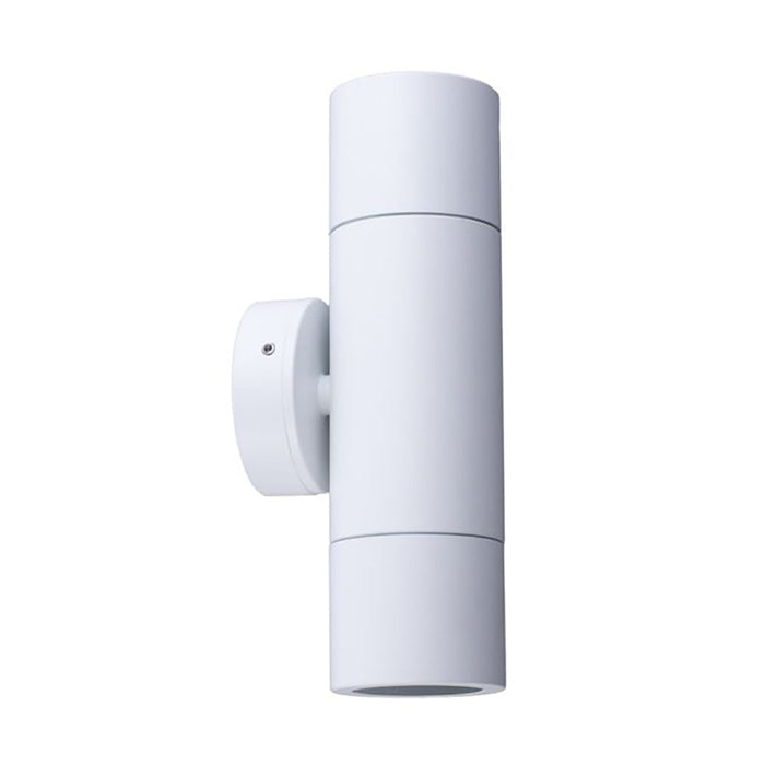 Buy Up / Down Wall Lights Australia MR16 12V Exterior Double Fixed Up/Down Wall Pillar Light White IP65 - PMUDWH