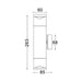 Buy Up / Down Wall Lights Australia PHARE 12V MR16 Exterior Up/Down Wall Pillar Light Titanium IP65 - PHARE02M
