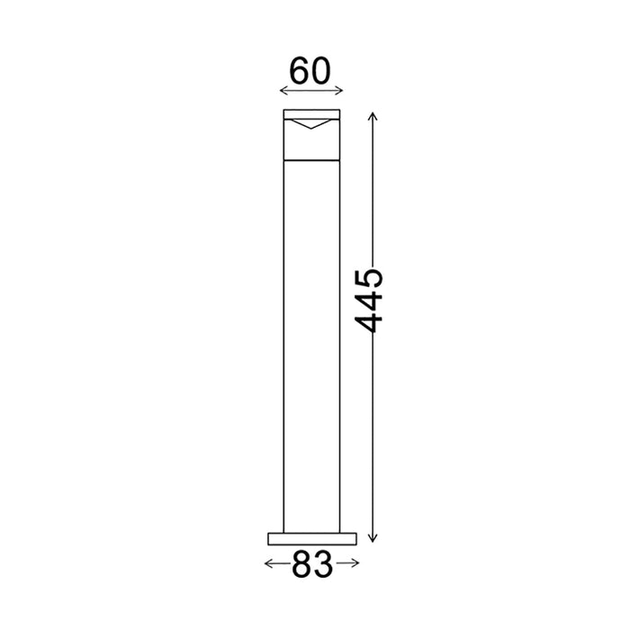 Buy Bollard Lights Australia PHARE 12V MR16 Exterior Bollard Light 316 Stainless Steel IP54 - PHARE05M