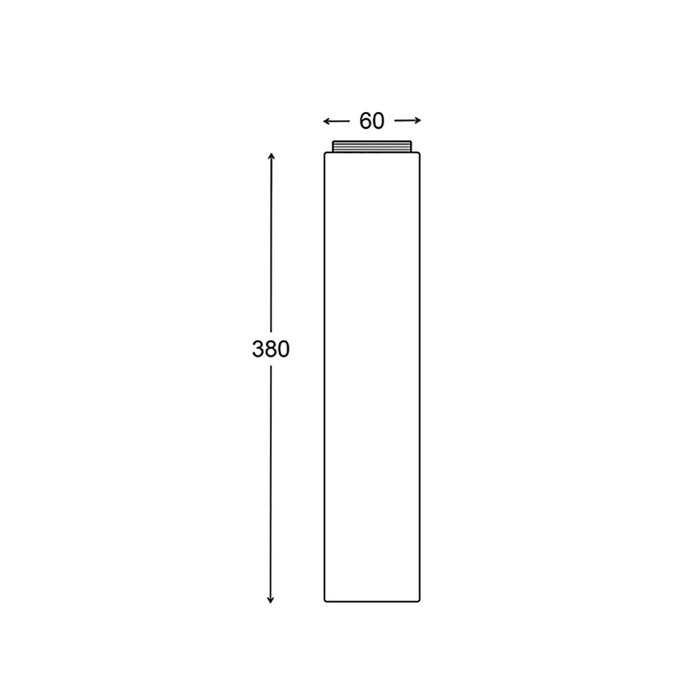 Buy Accessories & More Australia PHARE Bollard Extension Black 380mm - PHARE03EXT
