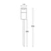 Buy Pathway Lights Australia PHARE 12V MR16 Exterior Garden Spike Light Fixed Black IP65 - PHARE07M