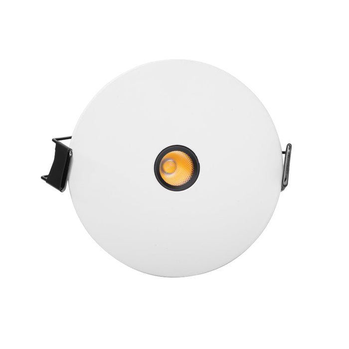 Pira 85mm LED Recessed LED Downlight 10W 3000K White & Dark Grey - PIRA DL85-WH93