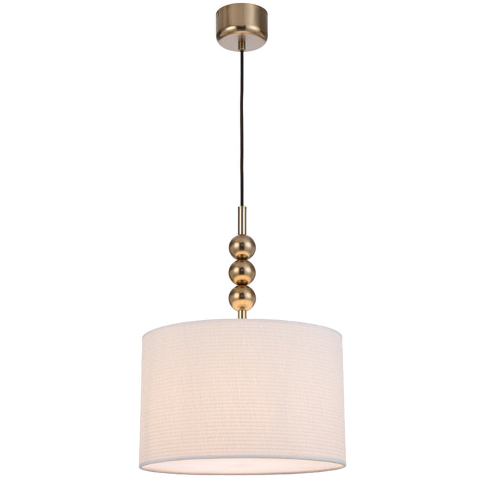 Poetix 350mm Pendant Light Matt Gold & Ivory - POETIX PE35-GD