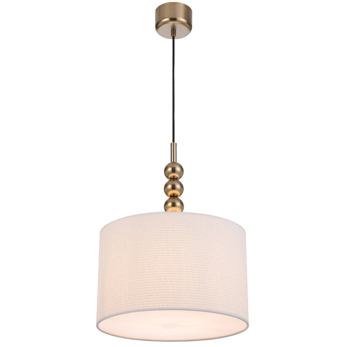 Poetix 350mm Pendant Light Matt Gold & Ivory - POETIX PE35-GD