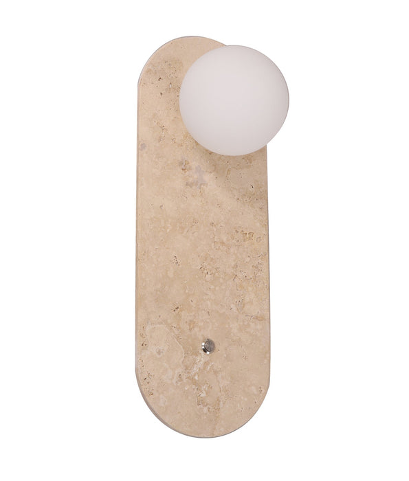 Poi Oblong Base Wall Light Opal & Beige - POI1