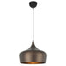 Buy Pendant Lights Australia Polk-30 1 Light Pendant Bronze Brushed, Black POLK PE30-BZB