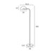 Buy Floor Lamps Australia Pollard 1 Light Floor Lamp Black & Antique Gold - POLLARD FL-BKAG