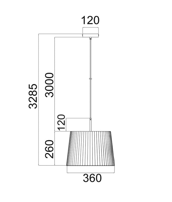 Prega Pendant Light White - PREGA2