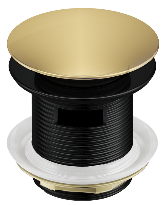 Corby Bath Pop-Up Waste Overflow Shiny Gold - PU-X-BTH-OF-G