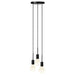 Buy Cluster Pendants Australia Paco Cluster Pendant 3 Lights Black Metal - 2112053003
