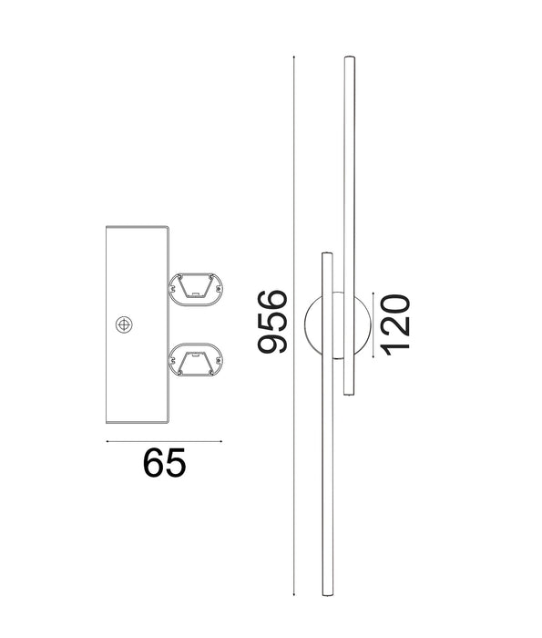 Racha LED Linear Wall Light 21.6W 3CCT White - RACHA2