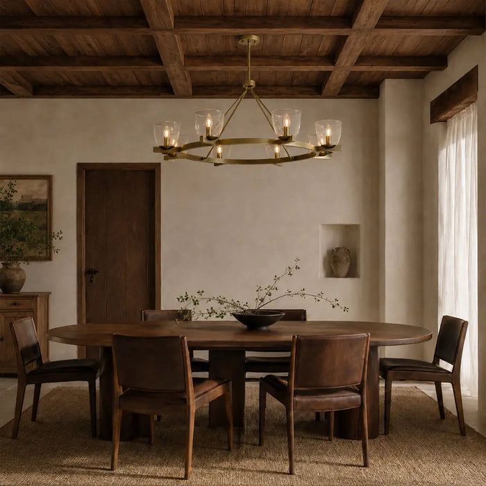 Radam 8 Light Pendant Vintage Brass - RADAM PE8-VB