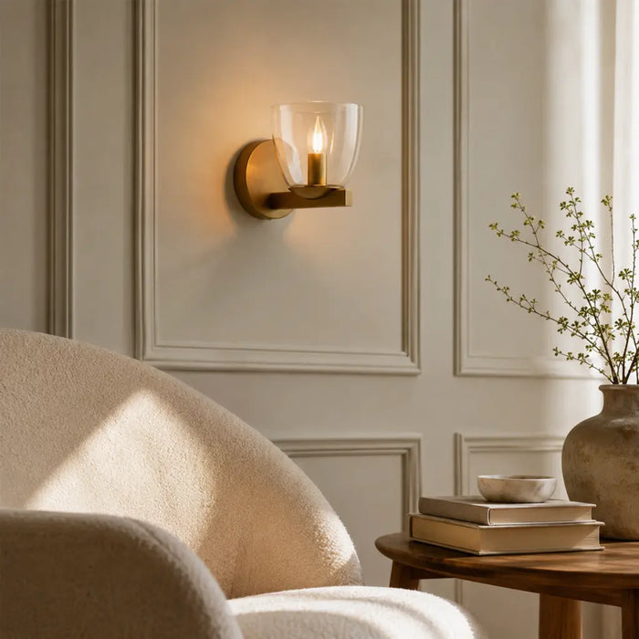 Radam Single Wall Light Vintage Brass - RADAM WB1-VB
