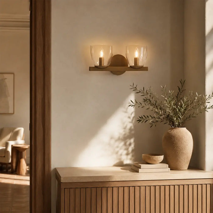 Radam Twin Wall Light Vintage Brass - RADAM WB2-VB