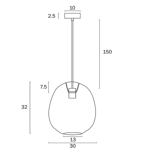 Buy Pendant Lights Australia Rana Pendant Light W300mm Brown Rattan - RANA PE30-BRN