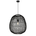 Buy Pendant Lights Australia Rana Pendant Light W500mm Black Rattan - RANA PE50-BK