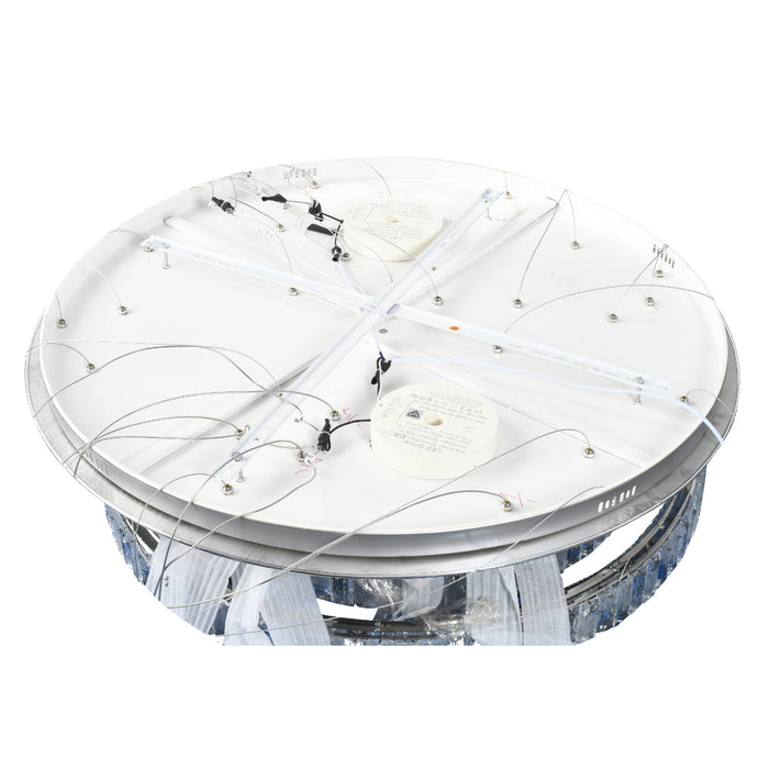 Rias LED 6 Tier Pendant 175W Tri Colour Chrome - RIAS PE6T-CH3C
