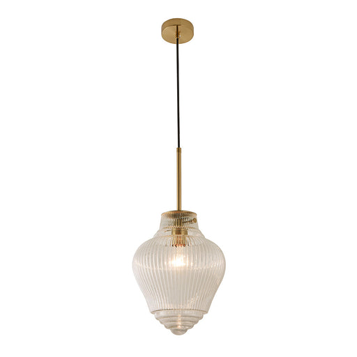 Buy Pendant Lights Australia Ridge Pendant Light W220mm Satin Brass Aluminium - 1001470