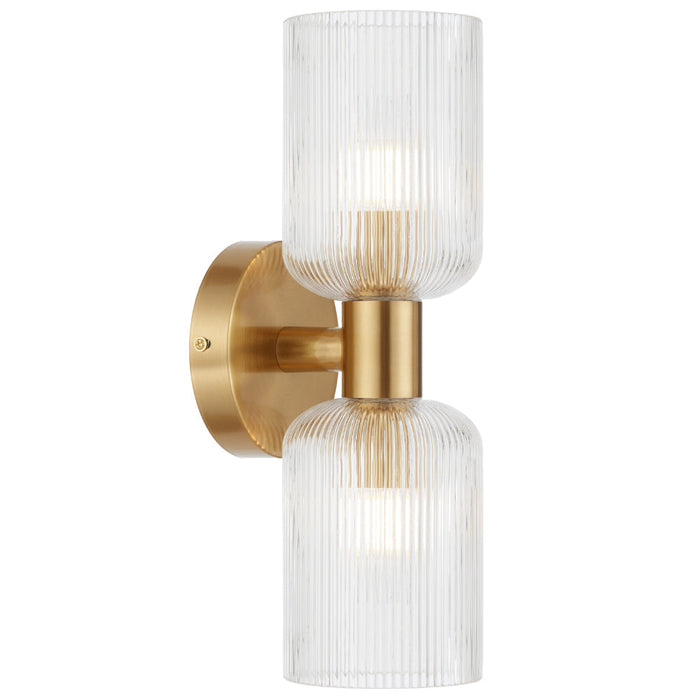 Riven Wall Light Antique Gold & Clear - RIVEN WB2-AGCL
