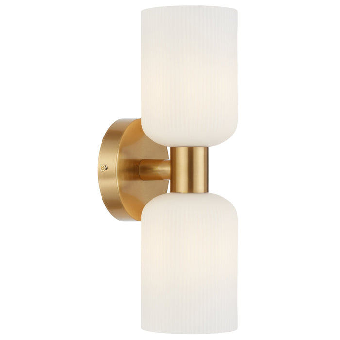Riven Wall Light Antique Gold & Clear - RIVEN WB2-AGCL
