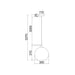 Buy Pendant Lights Australia Interior Glass 1 Light Pendant Matt Gold - ROCHE1