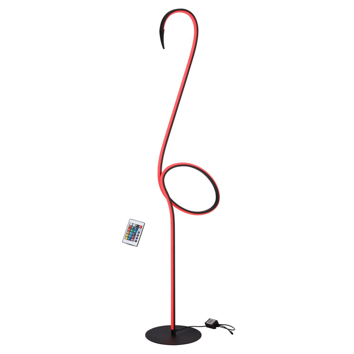 Buy Floor Lamps Australia ROSEUS Flamingo Floor Lamp Black RGB - ROSEUS FL-BK
