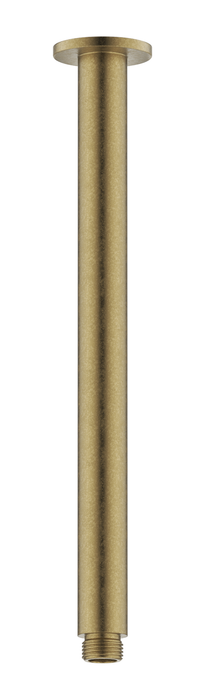LVB Mica 300mm Ceiling Shower Arm Living Brass - RP-300-R-LVB