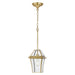 Buy Outdoor Pendant Lights Australia Rye 20 1 Light Pendant Brass, Clear RYE PE20-BRS