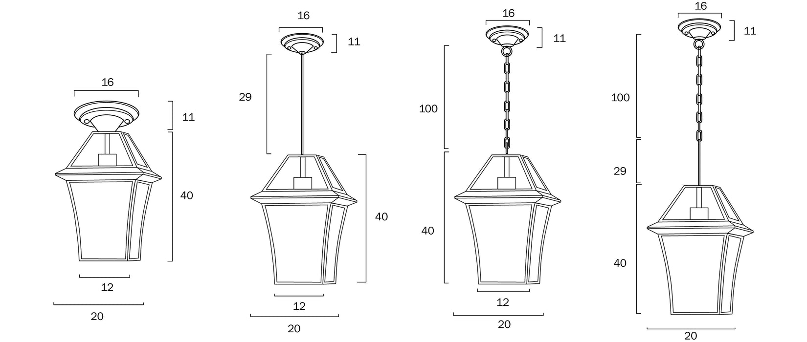 Rye 20 1 Light Pendant Brass, Clear RYE PE20-BRS